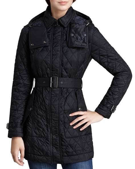 burberry brit finsbridge long quilted coat